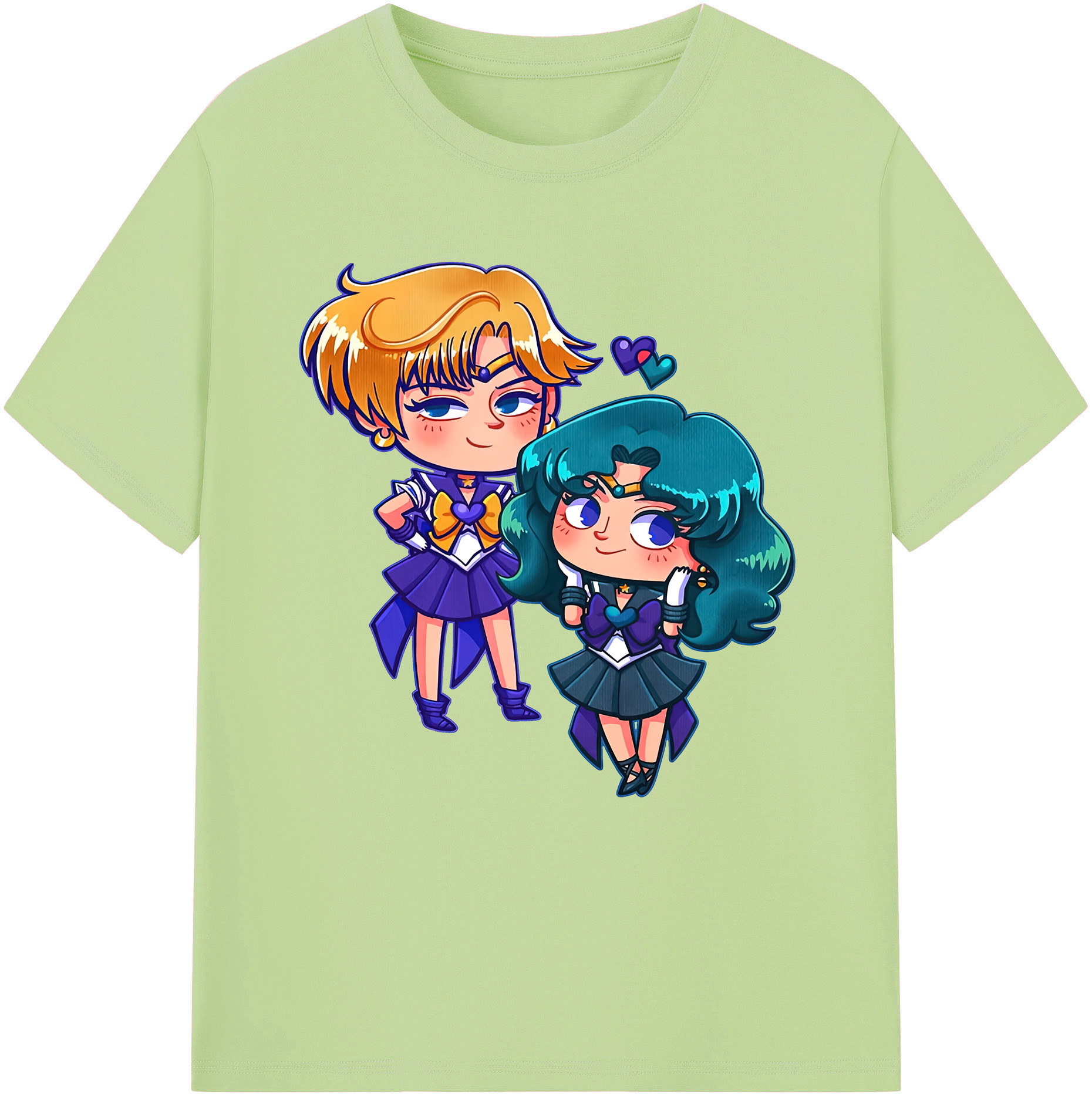 （画像用） 美少女戦士セーラームーン 天王はるか Sailor Moon Tenoh Haruka 綿100％半袖Tシャツ（フロントプリント）